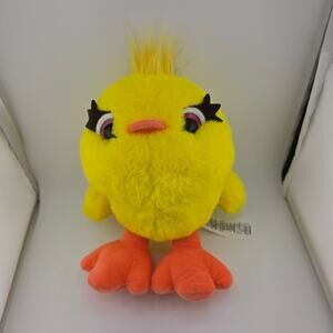 Disney Store Pixar SOFT DUCKY Talking Plush Pixar Toy Story 4 Works 10"